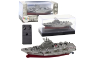 Military Ship Remote Controlled Boat RC Silver 15cm