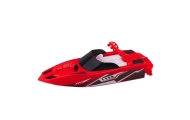 Remote Controlled RC Motorboat White and Red 15cm