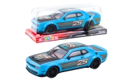 Rear-wheel drive sports racing car blue