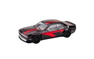 Sports Car Drive Glossy Body Black Red Lines