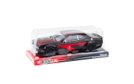 Sports Car Drive Glossy Body Black Red Lines