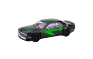 Sports Car Drive Glossy Body Black Green