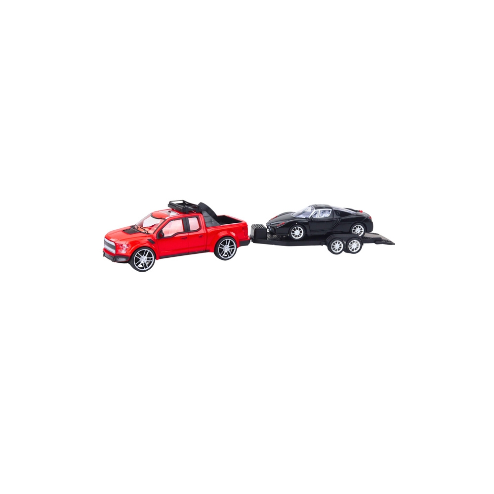 Visureigių rinkinys su priekaba ir sportiniu automobiliu 59cm-Žaislai, Auto ir transporto žaislai, Mašinos-e-vaikas