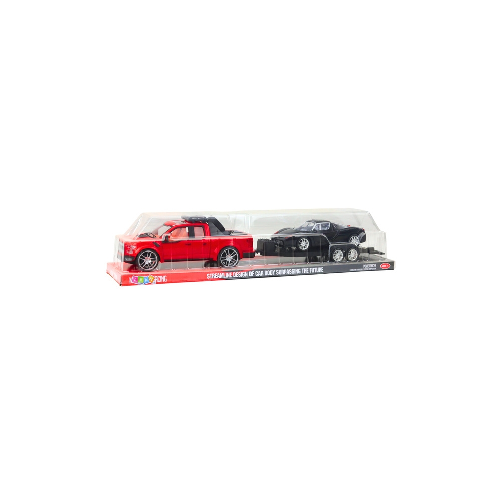 Visureigių rinkinys su priekaba ir sportiniu automobiliu 59cm-Žaislai, Auto ir transporto žaislai, Mašinos-e-vaikas