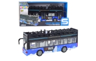 Autobus Miejski Piętrowy 1:16 Napęd Światła Dźwięki Niebieski