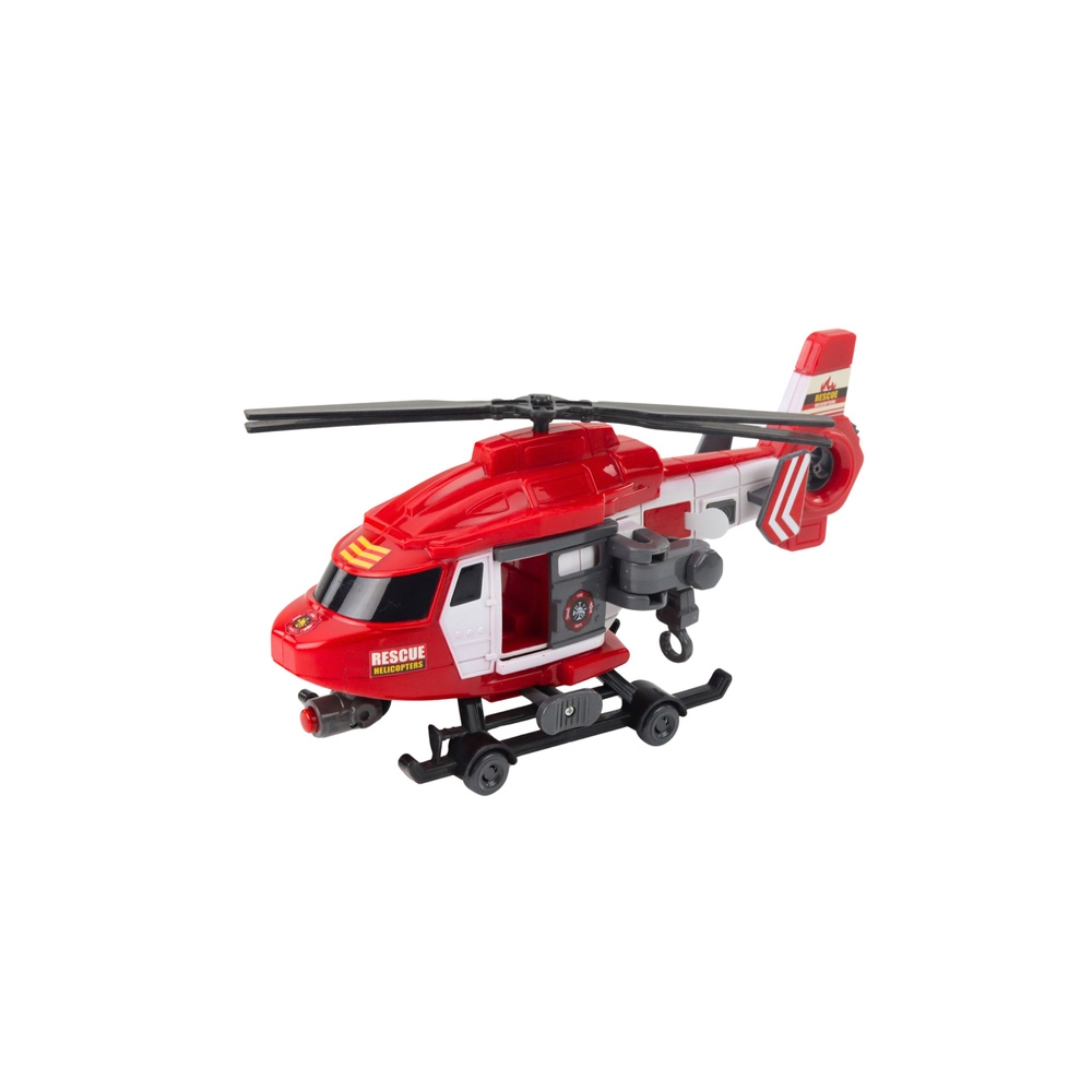 Helikopter Ratunkowy Hak Nosze Światła Dźwięki Czerwony 1:16