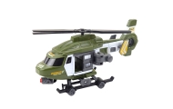 Helikopter Wojskowy Militarny Hak Nosze Światła Dźwięki Khaki 1:16