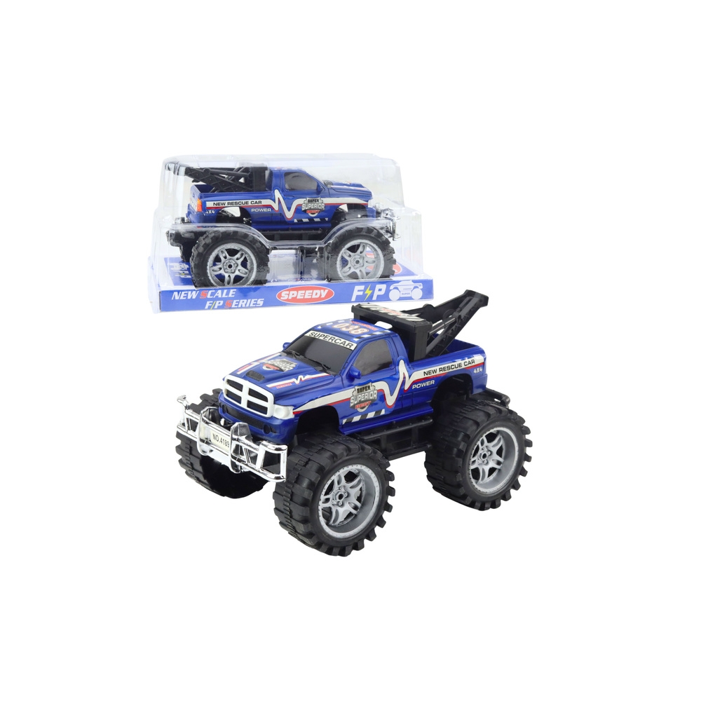 Avarinė transporto priemonė su vilkiku, varoma galiniais ratais Mėlyna 27cm-Žaislai, Auto ir transporto žaislai, Mašinos-e-vaika