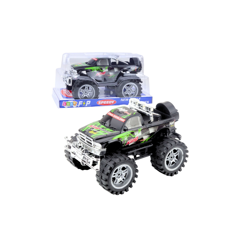 Galiniais ratais varomas "King terrain" automobilis Žalios ir juodos spalvos 27 cm-Žaislai, Auto ir transporto žaislai, Mašinos-