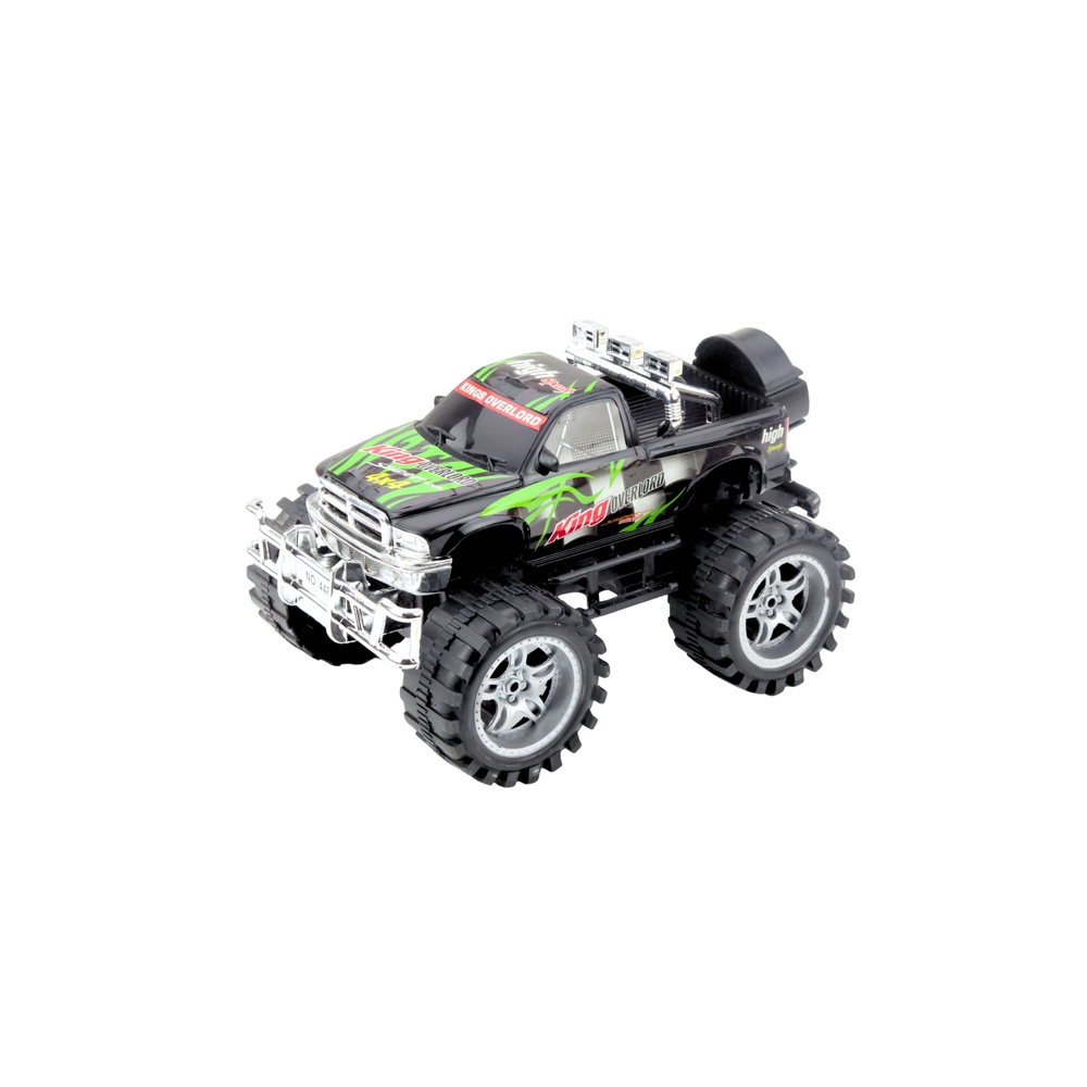 Galiniais ratais varomas "King terrain" automobilis Žalios ir juodos spalvos 27 cm-Žaislai, Auto ir transporto žaislai, Mašinos-