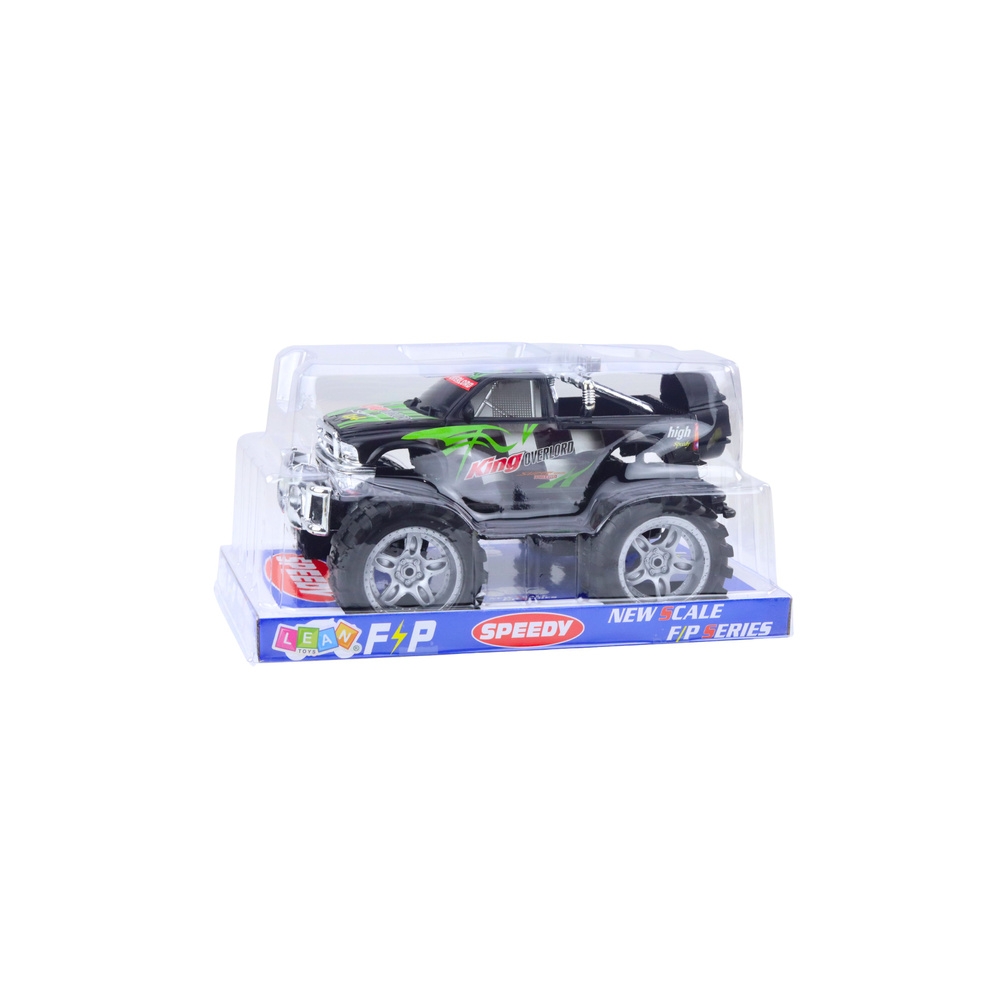 Galiniais ratais varomas "King terrain" automobilis Žalios ir juodos spalvos 27 cm-Žaislai, Auto ir transporto žaislai, Mašinos-