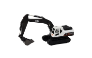 Vikšrinis ekskavatorius Metalinis kaušas Judantys šarnyrai 360° sukimasis Balta-Žaislai, Auto ir transporto žaislai, Traktoriai-