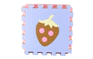 Minkšta dėlionė Edukacinis putų kilimėlis EVA Fruit Candy Pastel 16 el.