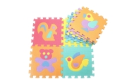 Miękkie Puzzle Mata Edukacyjna Zwierzęta Pianka EVA Kolorowe 9 el.