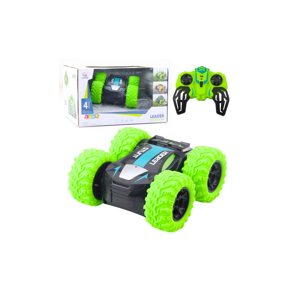 Nuotolinio valdymo RC kaskadininkų automobilis 360° apsisukimas žalias-Žaislai, Auto ir transporto žaislai, Valdomos radijo bang