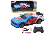 Nuotoliniu būdu valdomas Sportinis automobilis RC žibintai mėlynas 1:22