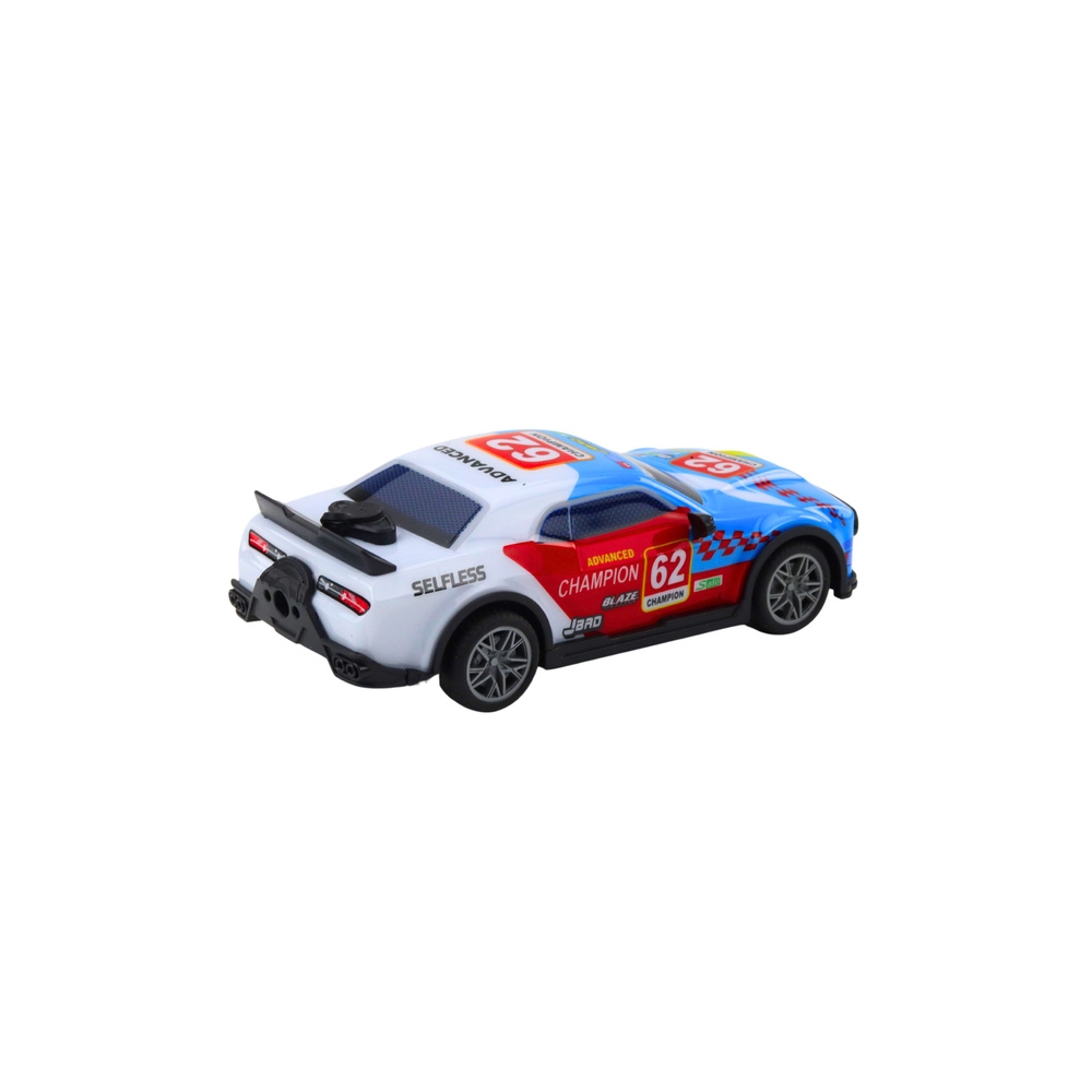 Nuotoliniu būdu valdomas Sportinis automobilis RC žibintai mėlynas 1:22
