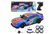 Auto Sportowe Zdalnie Sterowane RC Podświetlana Karoseria Drift Niebieskie