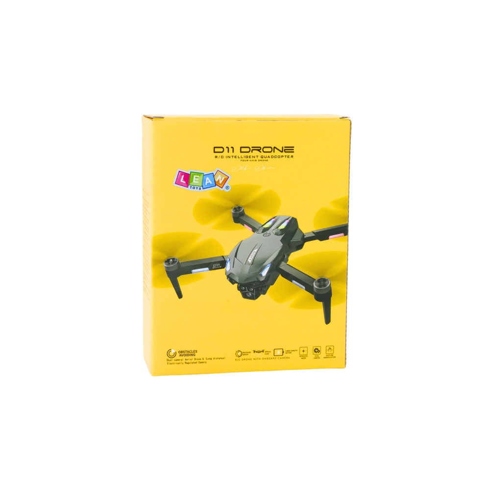 Dron D11 Zdalnie Sterowany Kamera HD WIFI Sterowanie Gestami Pilot Żółty