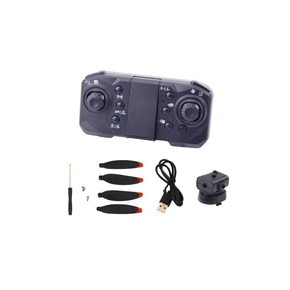 Dronas D6 PRO Fotoaparato žibintai LED programėlė Šviesiai pilka