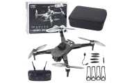 Dronas Y329 HD kamera WIFI žibintai LED programa Anglies juoda