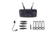 Dronas Y329 HD kamera WIFI žibintai LED programa Anglies juoda