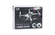 Dronas Y329 HD kamera WIFI žibintai LED programa Anglies juoda