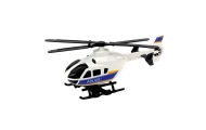 Zestaw Ciężarówka Policyjna Transportowa Helikopter Światła Dźwięki