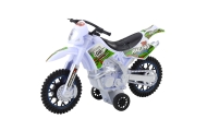 Motor Crossowy Off-Road Napęd Światła Dźwięki Biały