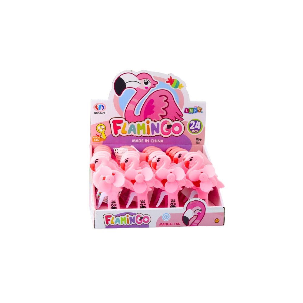 Rankų vėduoklė Flamingo Pink