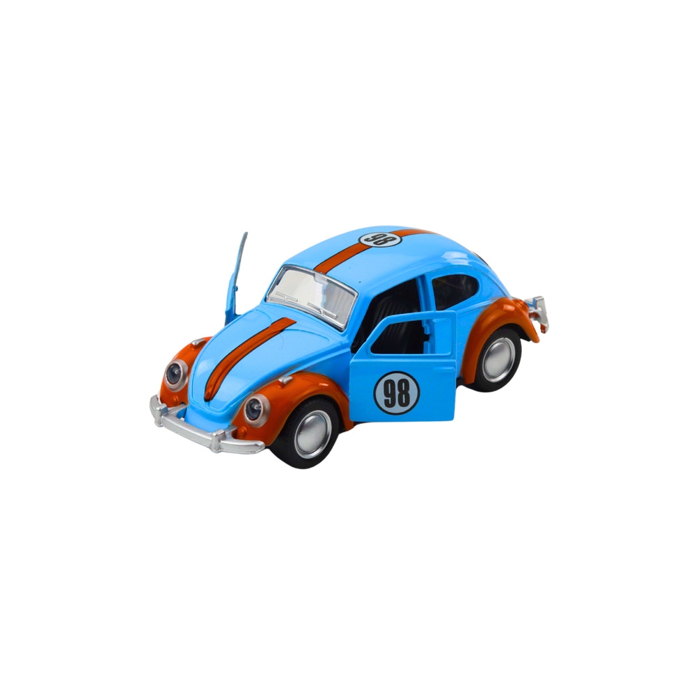 Klasikinis "Beetle" automobilis Metalo traukimo atgal diskas Atvertos durys Mišinys-Žaislai, Auto ir transporto žaislai, Mašinos