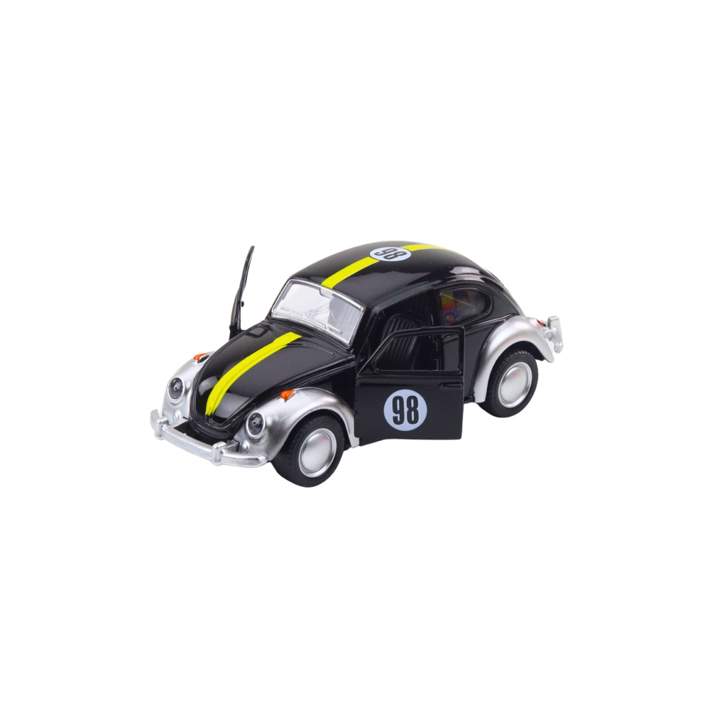 Klasikinis "Beetle" automobilis Metalo traukimo atgal diskas Atvertos durys Mišinys-Žaislai, Auto ir transporto žaislai, Mašinos