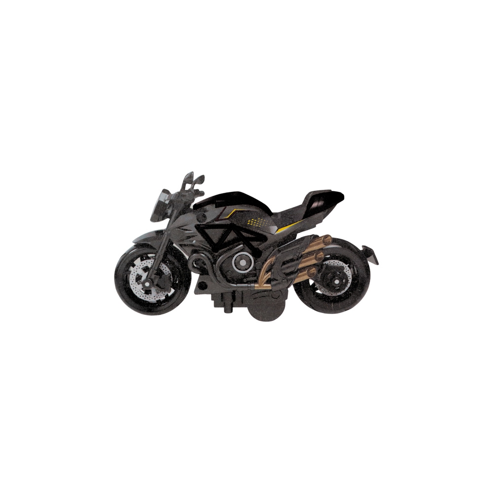 Metalinis surenkamas motociklas 1:14 aukso /juoda sp.-Žaislai, Konstruktoriai, Auto ir transporto žaislai, Motociklai, Įvairūs k