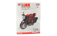Motocykl Do Składania Skręcania Metal 1:14 DIY Złote Elementy Czarny