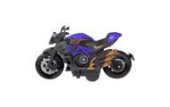 Motocykl Do Składania Skręcania Metal 1:14 DIY Czarno-Niebieski
