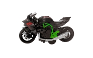 Motocykl Do Składania Skręcania Metal 1:14 DIY Zielono-Czarny