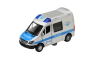 Metalinis policijos automobilis su traukimo atgal važiuoti žibintais Garsas 1:32