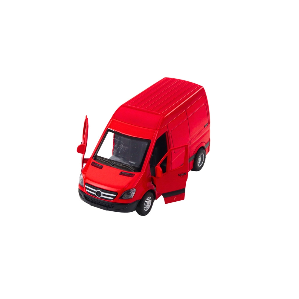 Metalinis pristatymo sunkvežimis 1:32 Lights Sound Raudonas-Žaislai, Auto ir transporto žaislai, Mašinos-e-vaikas