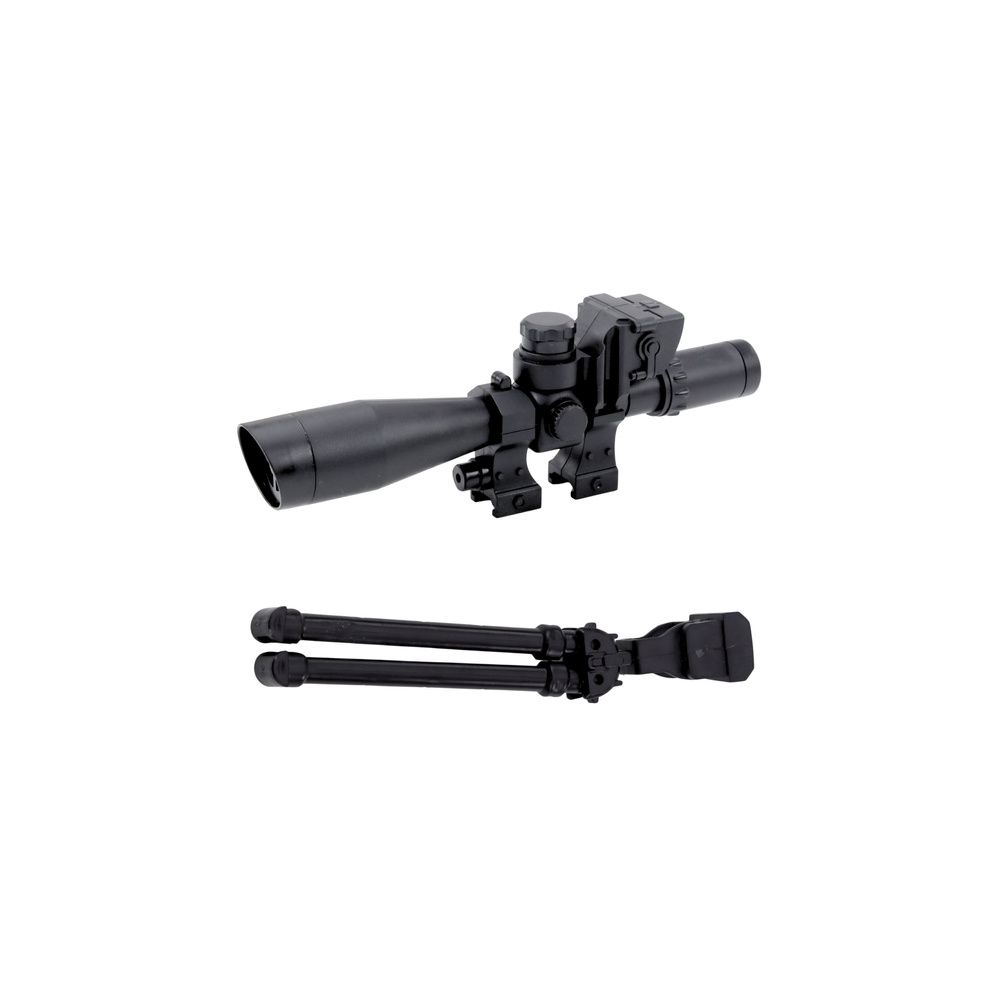 Karabin Snajperski Zabawkowy AK-528 Celownik Statyw Światła Dźwięki