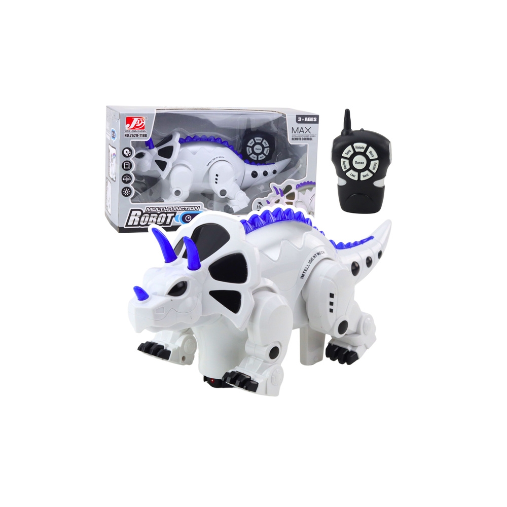 Išmanusis robotas dinozauras RC nuotoliniu būdu valdomas Triceratops-Žaislai, Robotai-e-vaikas