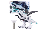 Robot Dinozaur Ze Skrzydłami Zdalnie Sterowany RC Światła Dźwięki Biały