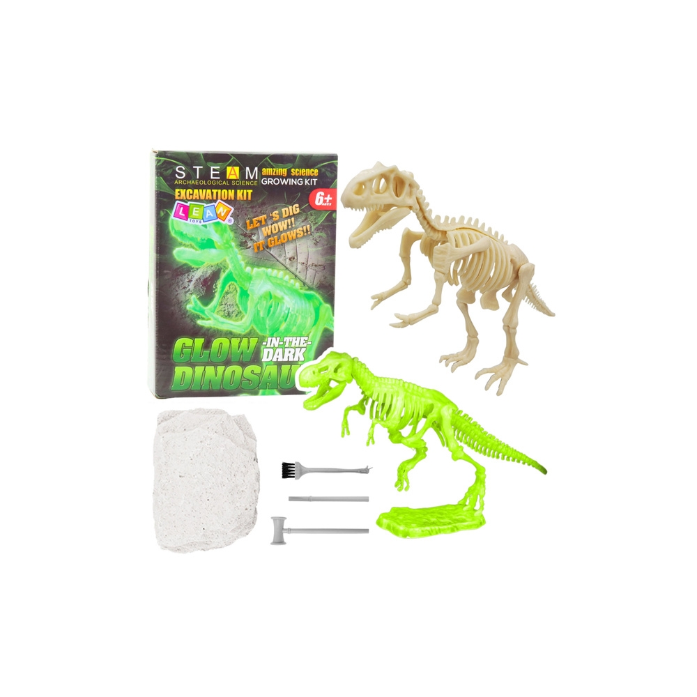 Zestaw Archeologiczny Wykopaliska Fluorescencyjny Szkielet Narzędzia