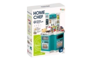 Duża Kuchnia Dla Dzieci Home Chef  Dźwięki Gotowania Akcesoria 109 el.