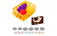 Kasa Sklepowa Dla Dzieci Akcesoria Koszyk Owoce Światła Dźwięki Czerwona