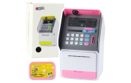 Seifas ATM taupyklė PIN kortelė rožinė-Dovanoms, Taupyklės-e-vaikas