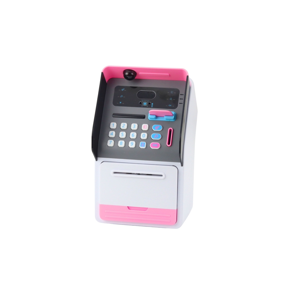 Seifas ATM taupyklė PIN kortelė rožinė-Dovanoms, Taupyklės-e-vaikas