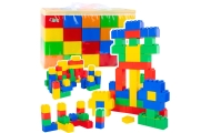 Zestaw Duże Klocki Konstrukcyjne W Torbie Kolorowe 28,5x9x9 cm 20el.