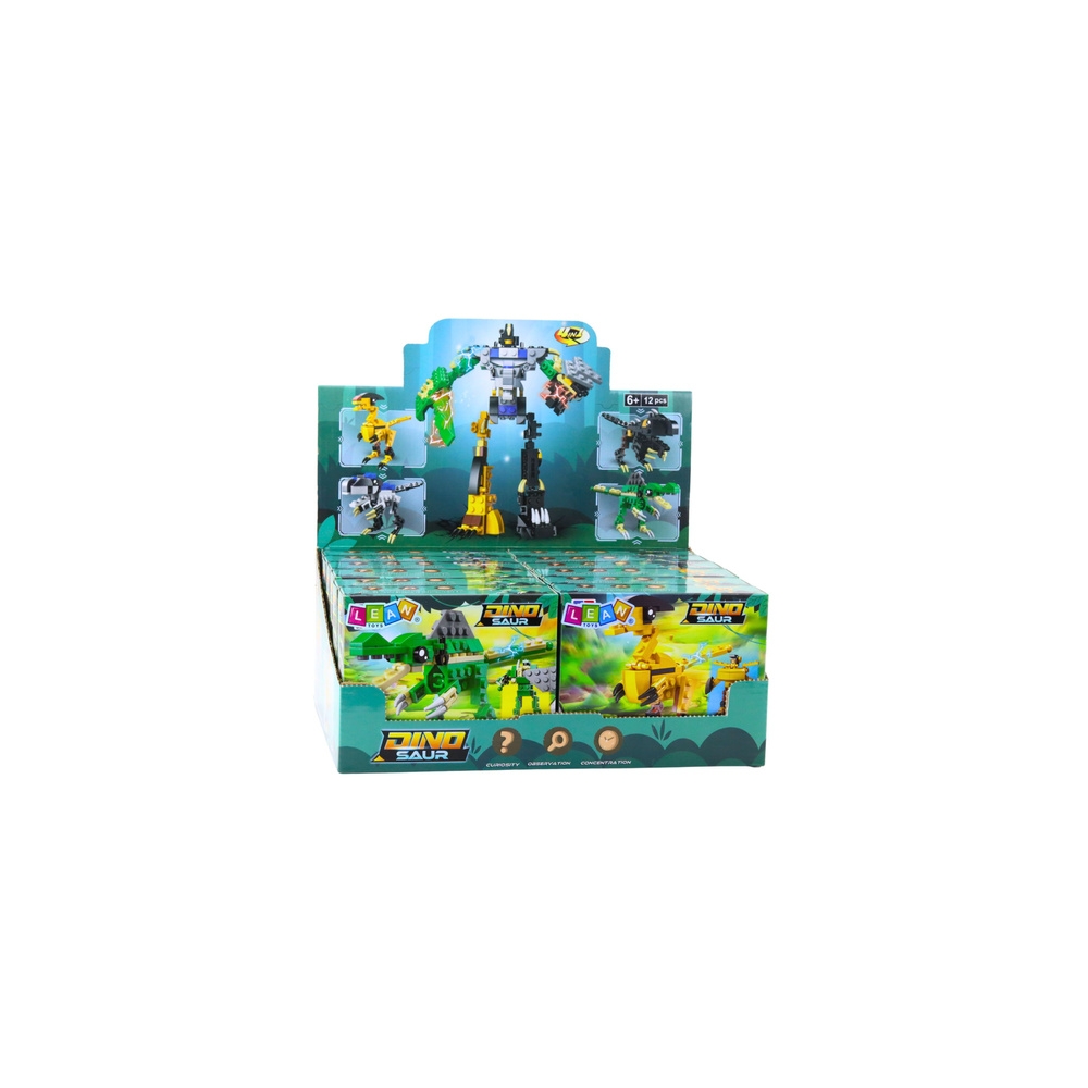 Klocki Konstrukcyjne Dinozaur Robot 2w1 57-70 el. Mix