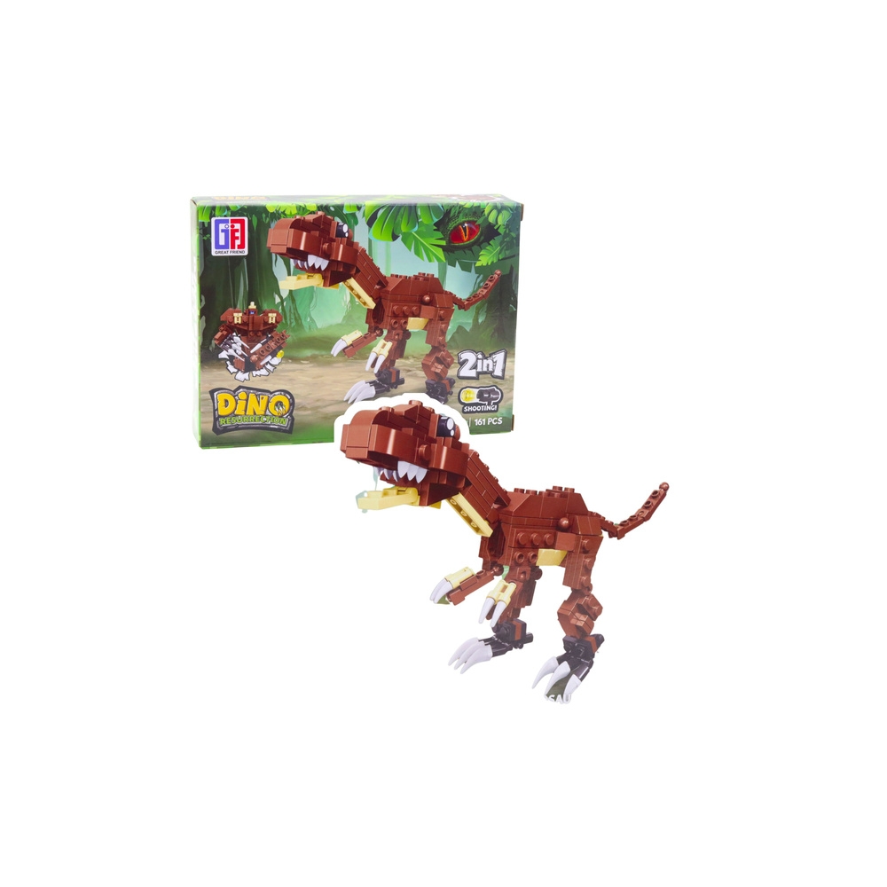 Klocki Konstrukcyjne Zestaw Dinozaur Robot 2w1 145-161 el. Mix
