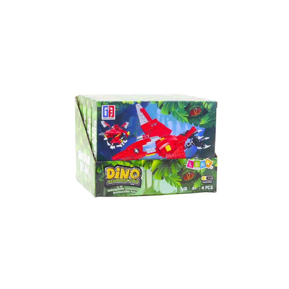 Klocki Konstrukcyjne Zestaw Dinozaur Robot 2w1 145-161 el. Mix
